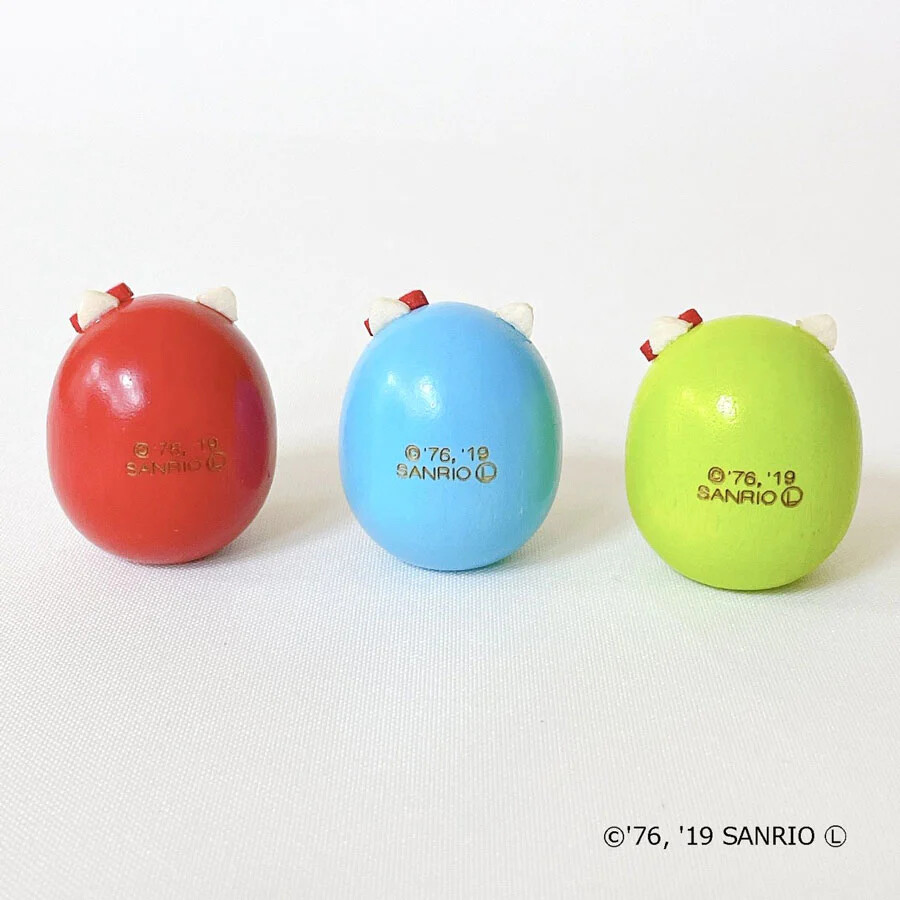 Sanrio Characters - Hello Kitty - Daruma - Yellow Green (Usaburo Kokeshi) photo 4