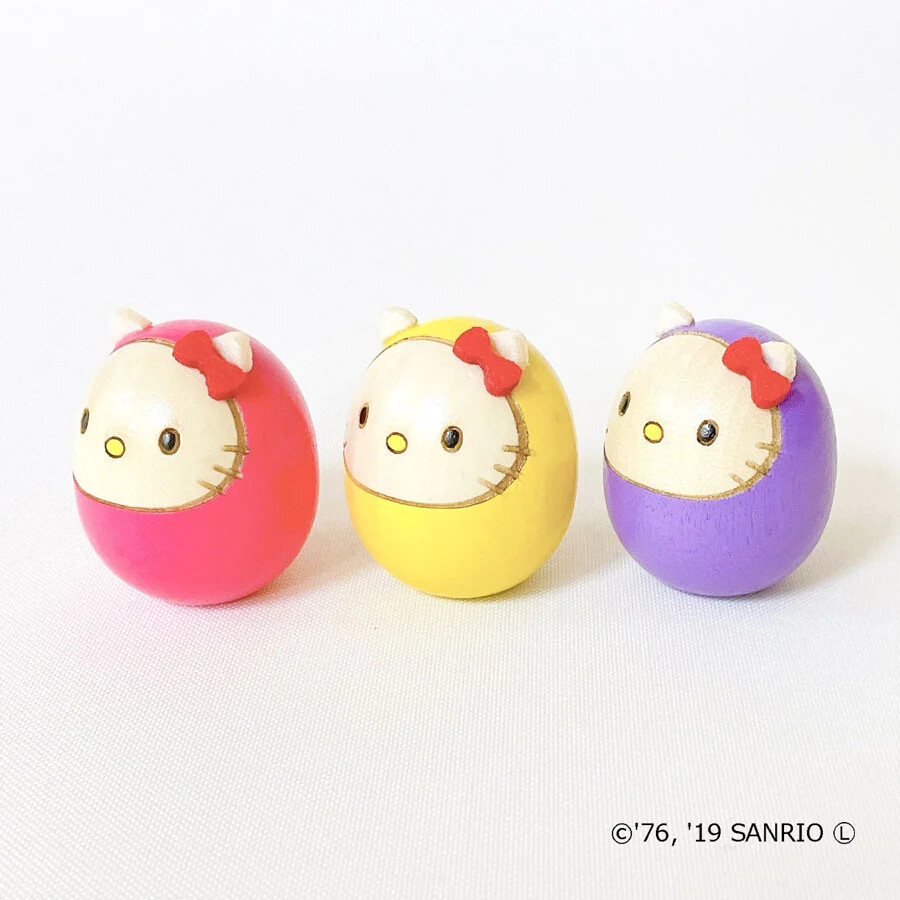 Sanrio Characters - Hello Kitty - Daruma - Purple (Usaburo Kokeshi) photo 6