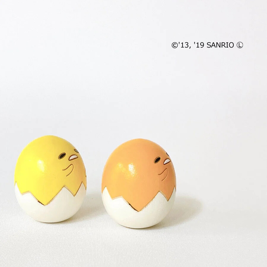 Sanrio Characters - Gudetama - Daruma - Yellow (Usaburo Kokeshi) photo 3
