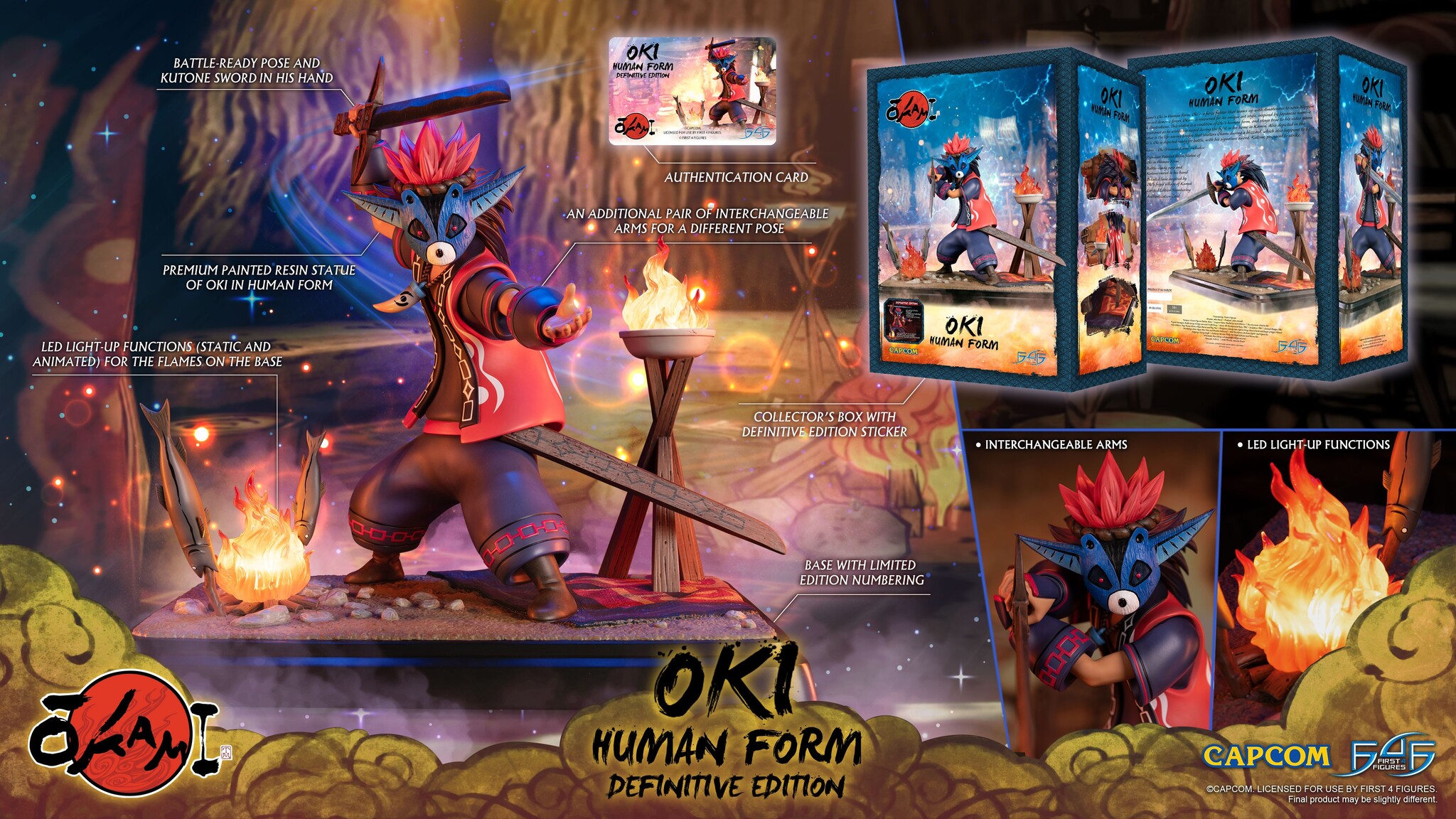 Ookami - Okikurumi - Human Form, Definitive Edition (First 4 Figures) photo 29