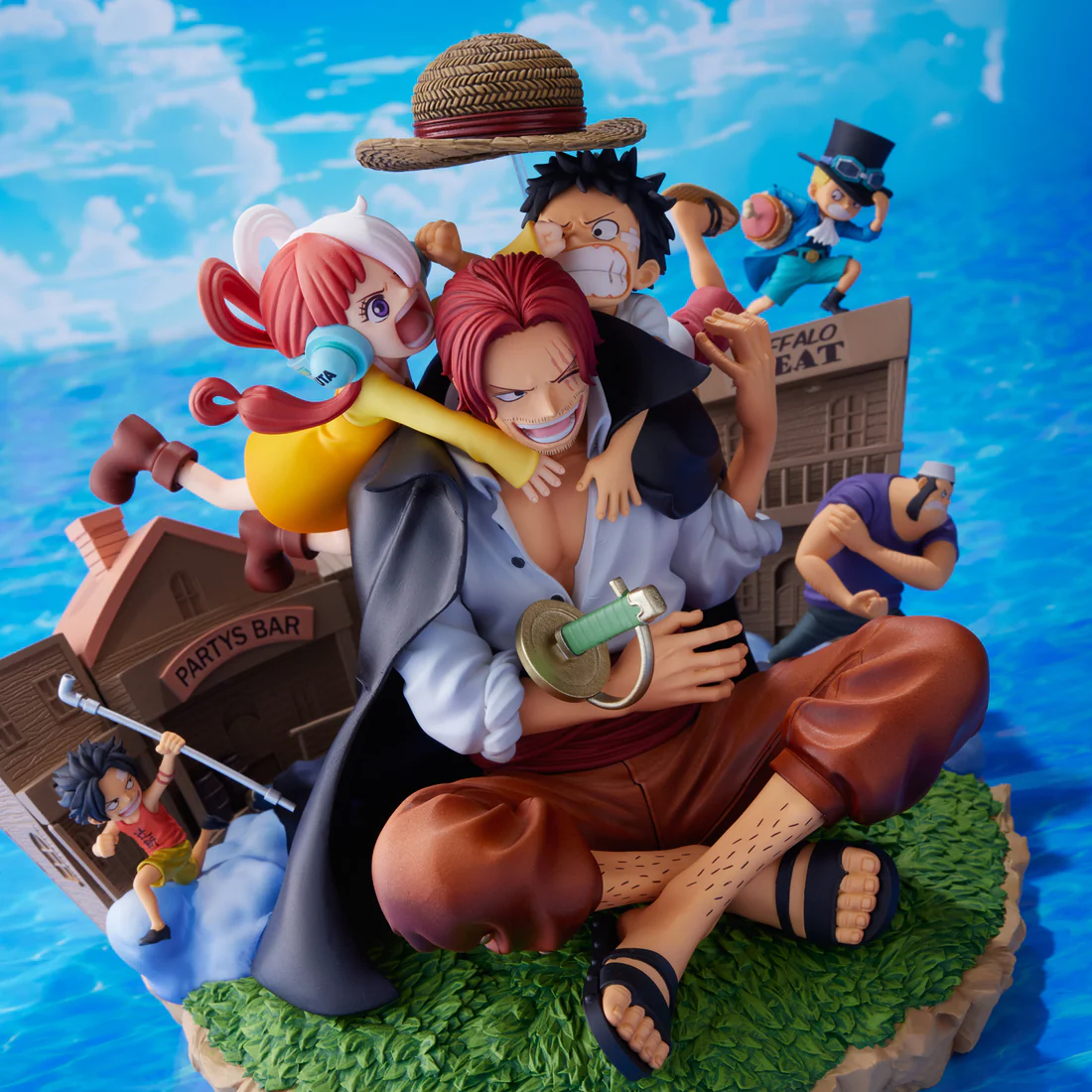 One Piece Film Red - Akagami no Shanks - Monkey D. Luffy - Portgas D. Ace - Sabo - Uta - Super Master Stars Diorama - C104-kan Kakegae Cover Illustration (Bandai Spirits, Toei Animation) photo 4