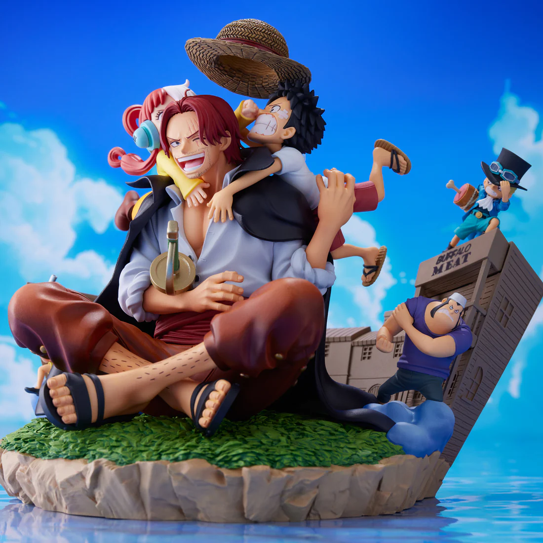 One Piece Film Red - Akagami no Shanks - Monkey D. Luffy - Portgas D. Ace - Sabo - Uta - Super Master Stars Diorama - C104-kan Kakegae Cover Illustration (Bandai Spirits, Toei Animation) photo 5