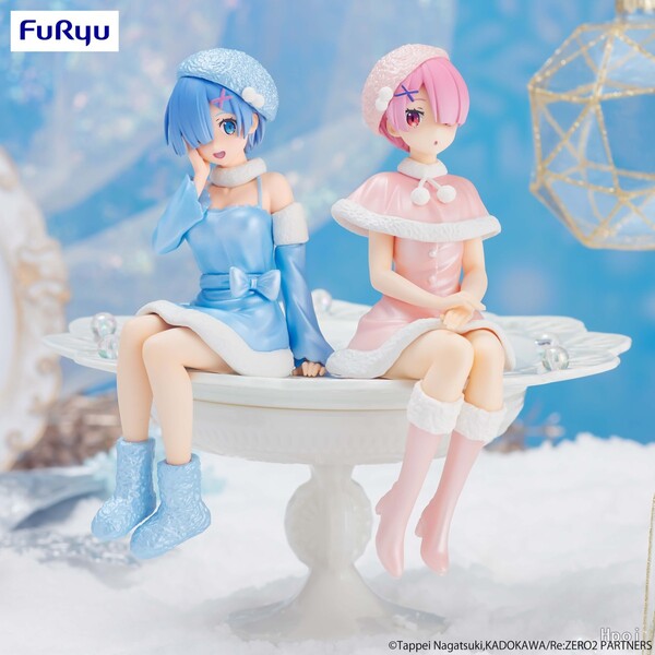 Re:Zero kara Hajimeru Isekai Seikatsu - Ram - Noodle Stopper Figure - Snow Princess, Pearl ver. (FuRyu)
