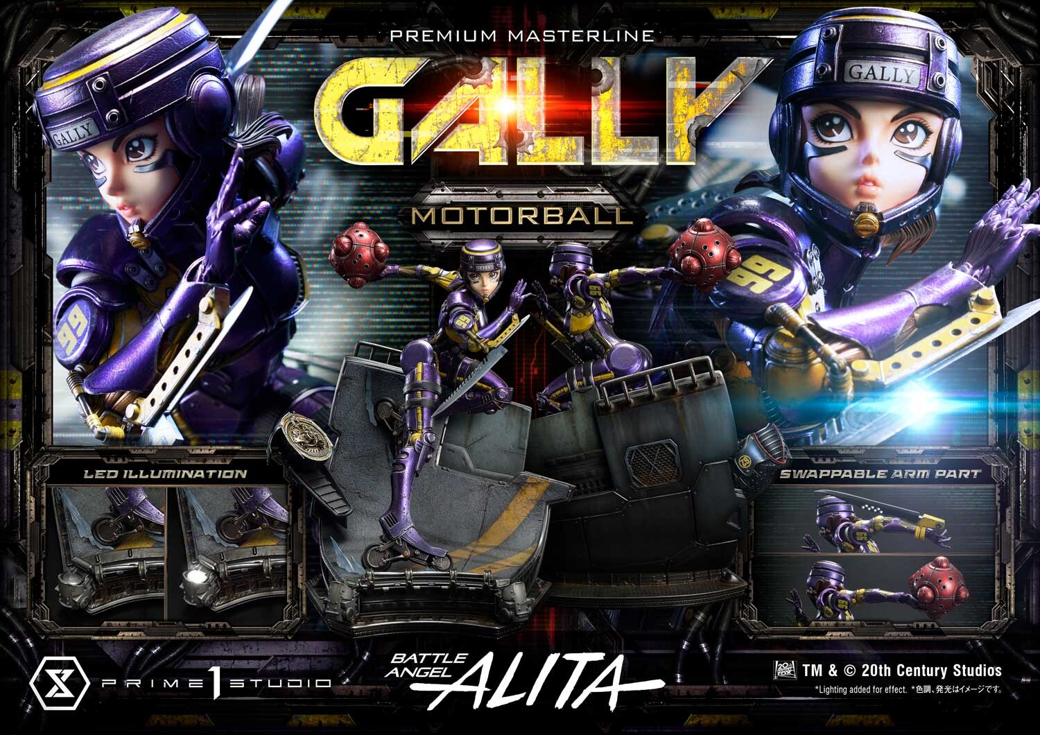 Gunnm - Gally - Premium Masterline (PMABA-06S) - 1/4 - Motorball, Bonus Version (Prime 1 Studio) photo 56