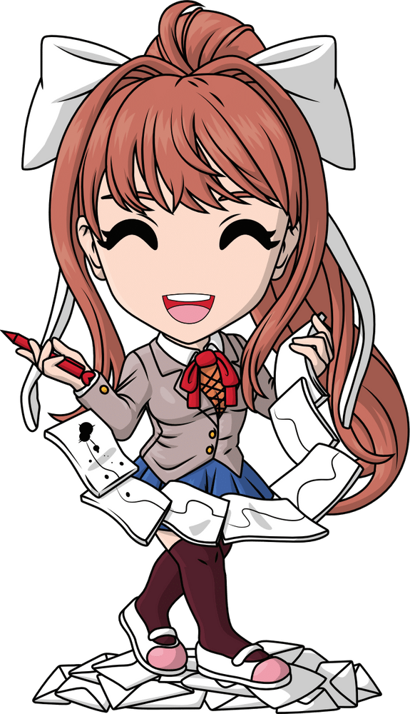 Doki Doki Literature Club! - Monika - Doki Doki Literature Club! x Youtooz  (#2) - Youtooz (Youtooz) photo 2