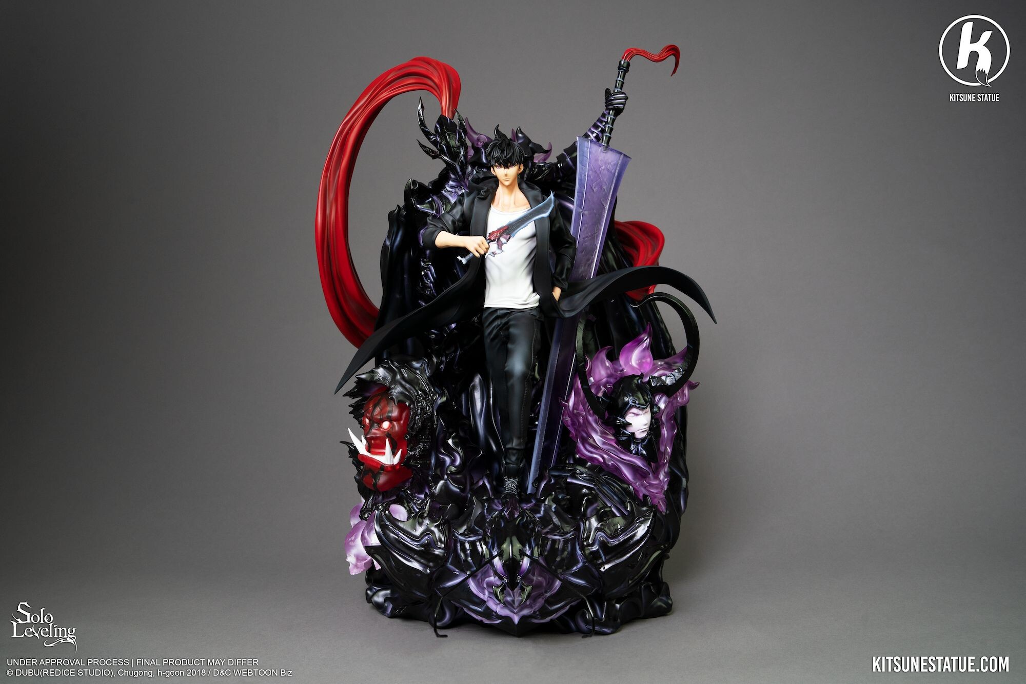 Solo Leveling - Beru - Igris - Iron - Sung Jinwoo - Tank - Tusk - Sung's Shadows - 1/6 (Kitsune Statue) photo 4