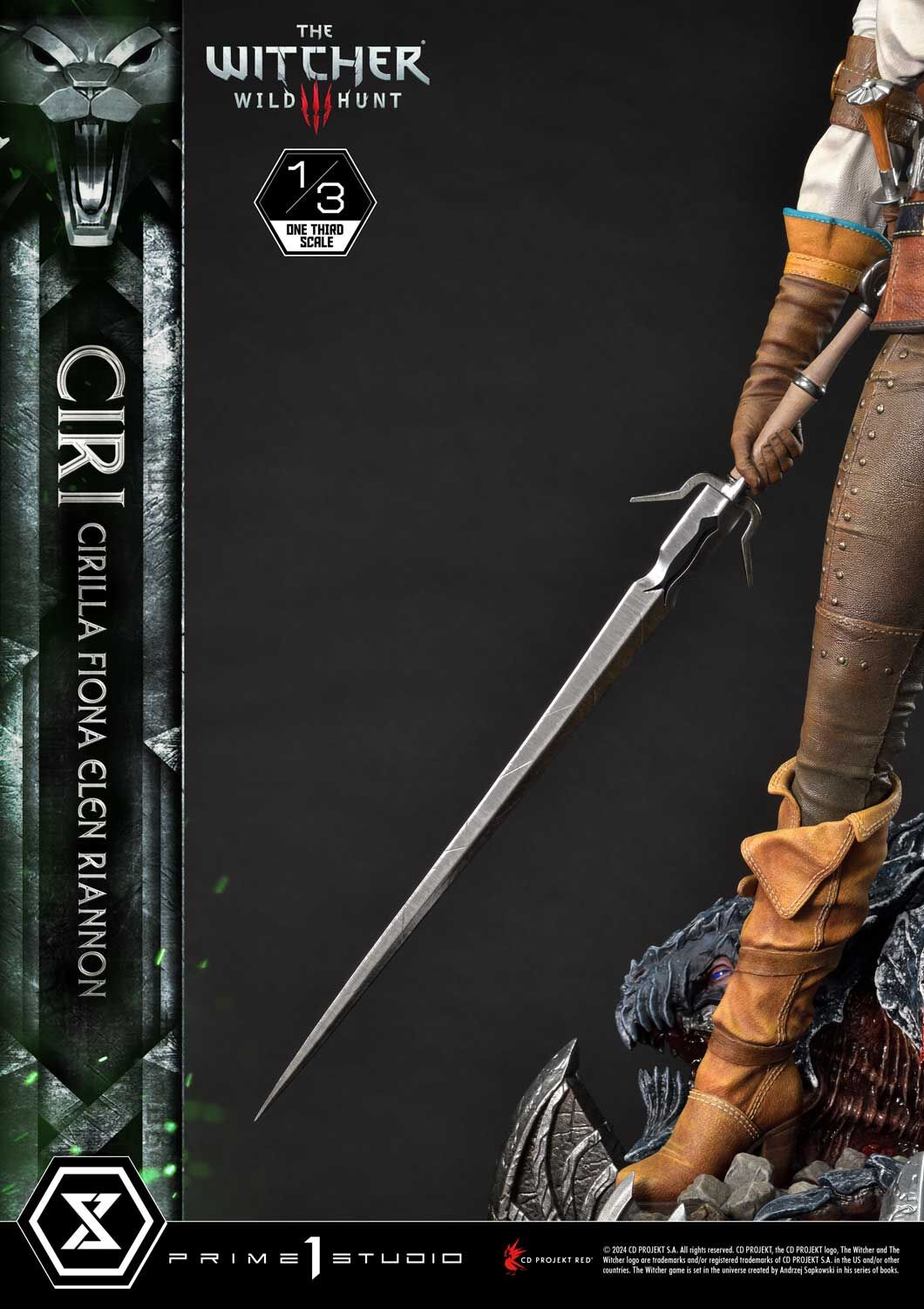 The Witcher 3: Wild Hunt - Ciri - Hound of the Wild Hunt - Museum Masterline Series (MMW3-03) - 1/3 (Prime 1 Studio) photo 5