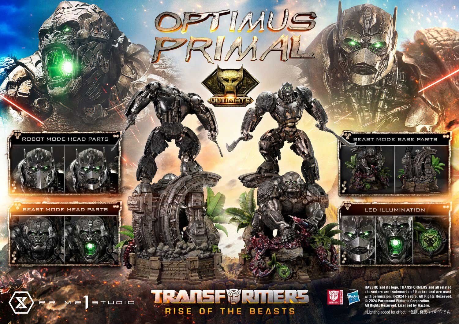 Transformers: Rise of the Beasts - Optimus Primal - Scorpos - Museum Masterline Series  (MMTFM-37UTS) - Ultimate Bonus Version (Prime 1 Studio) photo 61