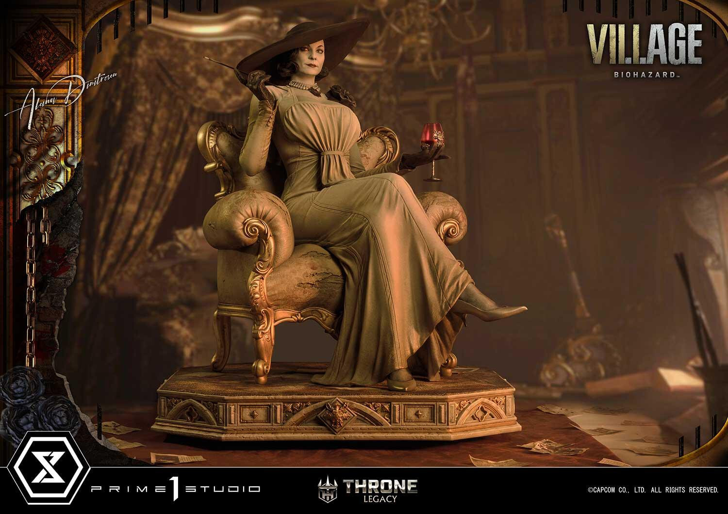Biohazard Village - Alcina Dimitrescu - Throne Legacy (TLCRE-01DXS) - 1/4 - DX Bonus Version (Prime 1 Studio) photo 28