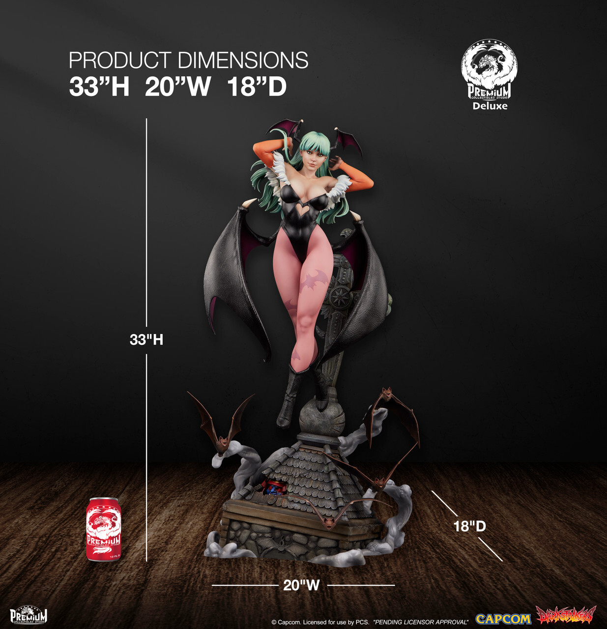 Vampire: The Night Warriors - Bishamon - Morrigan Aensland - 1/3 - PCS Deluxe (Premium Collectibles Studio) photo 9