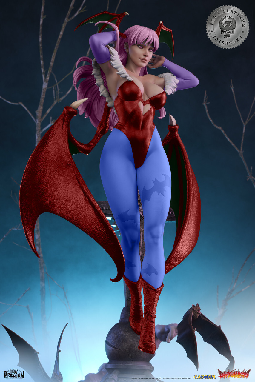 Vampire: The Night Warriors - Bishamon - Morrigan Aensland - 1/3 - Player 2 Platinum Exclusive (Premium Collectibles Studio) photo 2