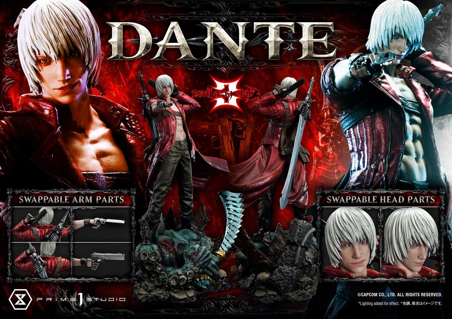 Devil May Cry 3 - Dante - Ultimate Premium Masterline  (UPMDMC3-01DXS) - 1/4 - DX Bonus Version (Prime 1 Studio) photo 18