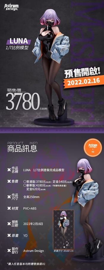 Original - Mask Girl - Original Design Art - Luna - 1/7 (Astrum Design) photo 14