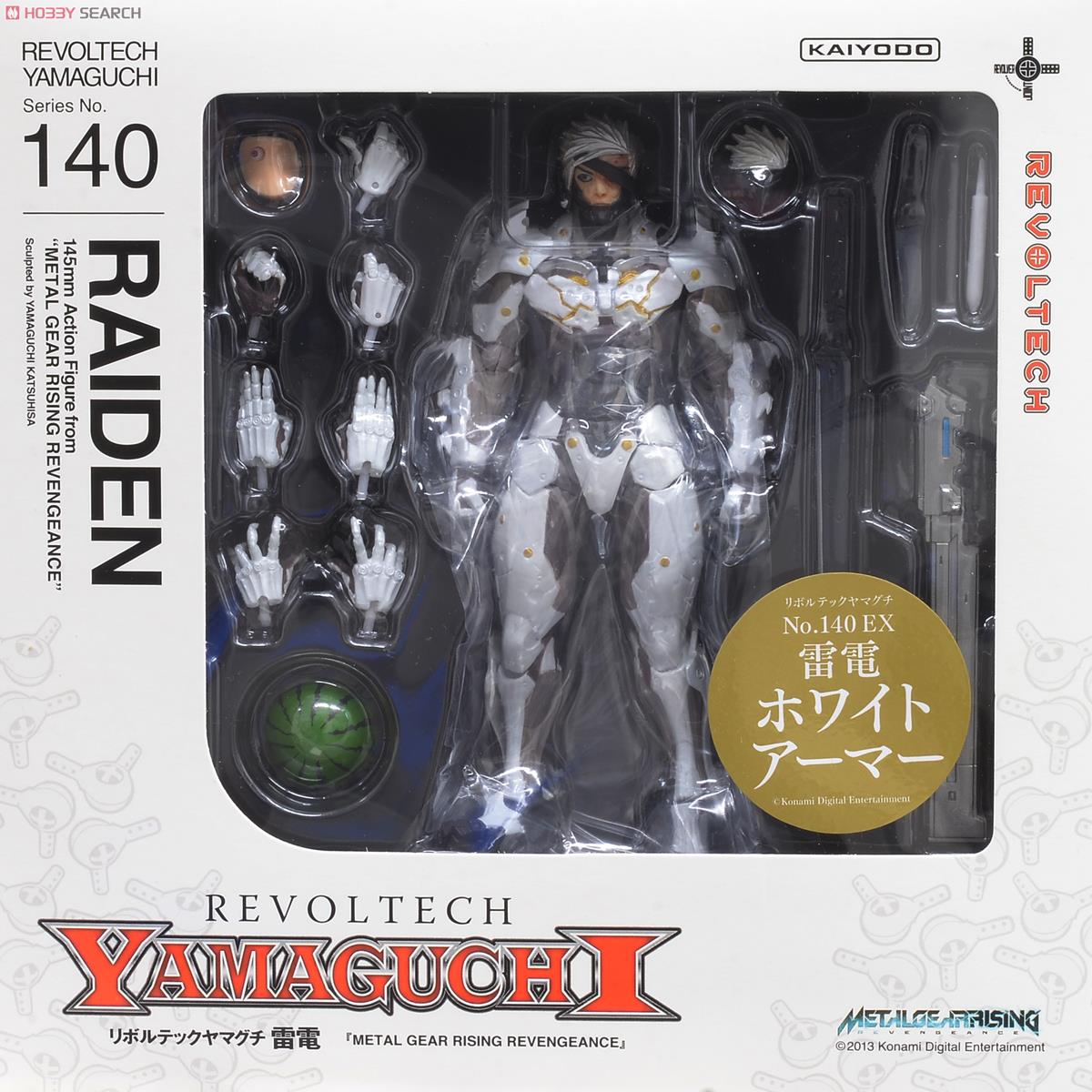 Metal Gear Rising: Revengeance - Raiden - Revoltech (#140EX) - White Armor ver. (Kaiyodo)