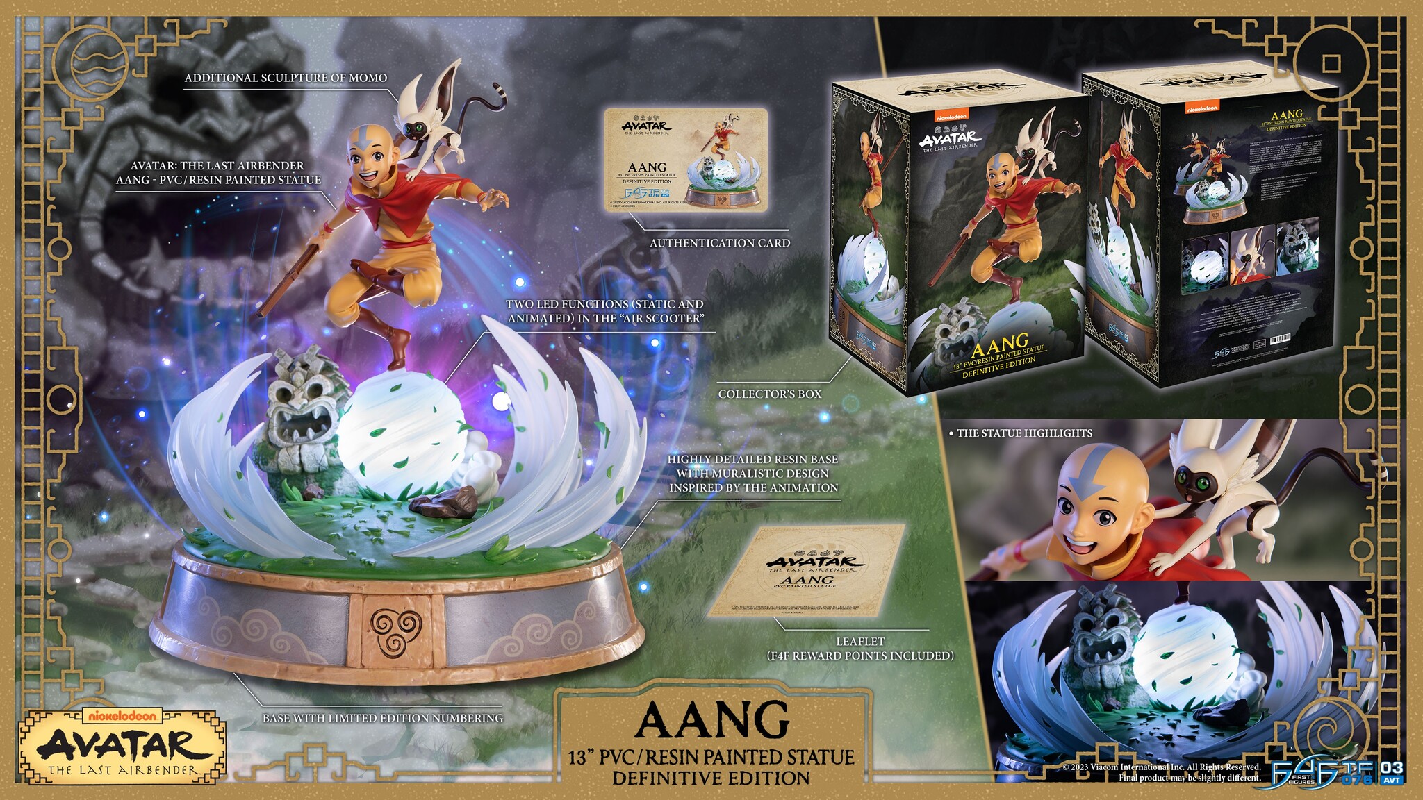 Avatar: The Last Airbender - Aang - Momo - Definitive Edition (First 4 Figures) photo 12