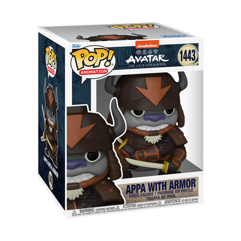 Avatar: The Last Airbender - Appa - POP! Animation (1443) - POP! Vinyl - Super Sized POP! Vinyl - With Armor (Funko Toys)