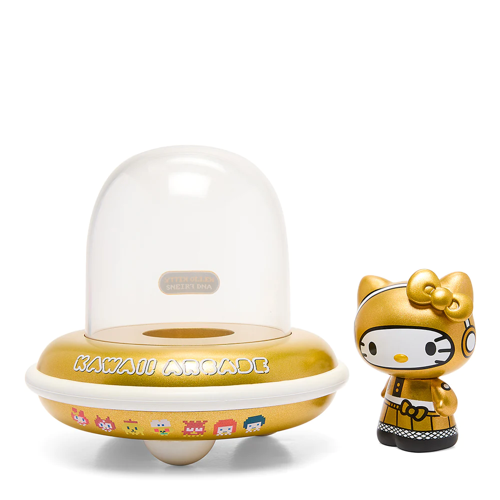 Sanrio Characters - Badtz-Maru - Hasunoue Keroppi - Hello Kitty - Kiki - Kuromi - Lala - My Melody - Pompompurin - kidrobot x Sanrio - UFO, White and Gold Edition (Kidrobot) photo 11