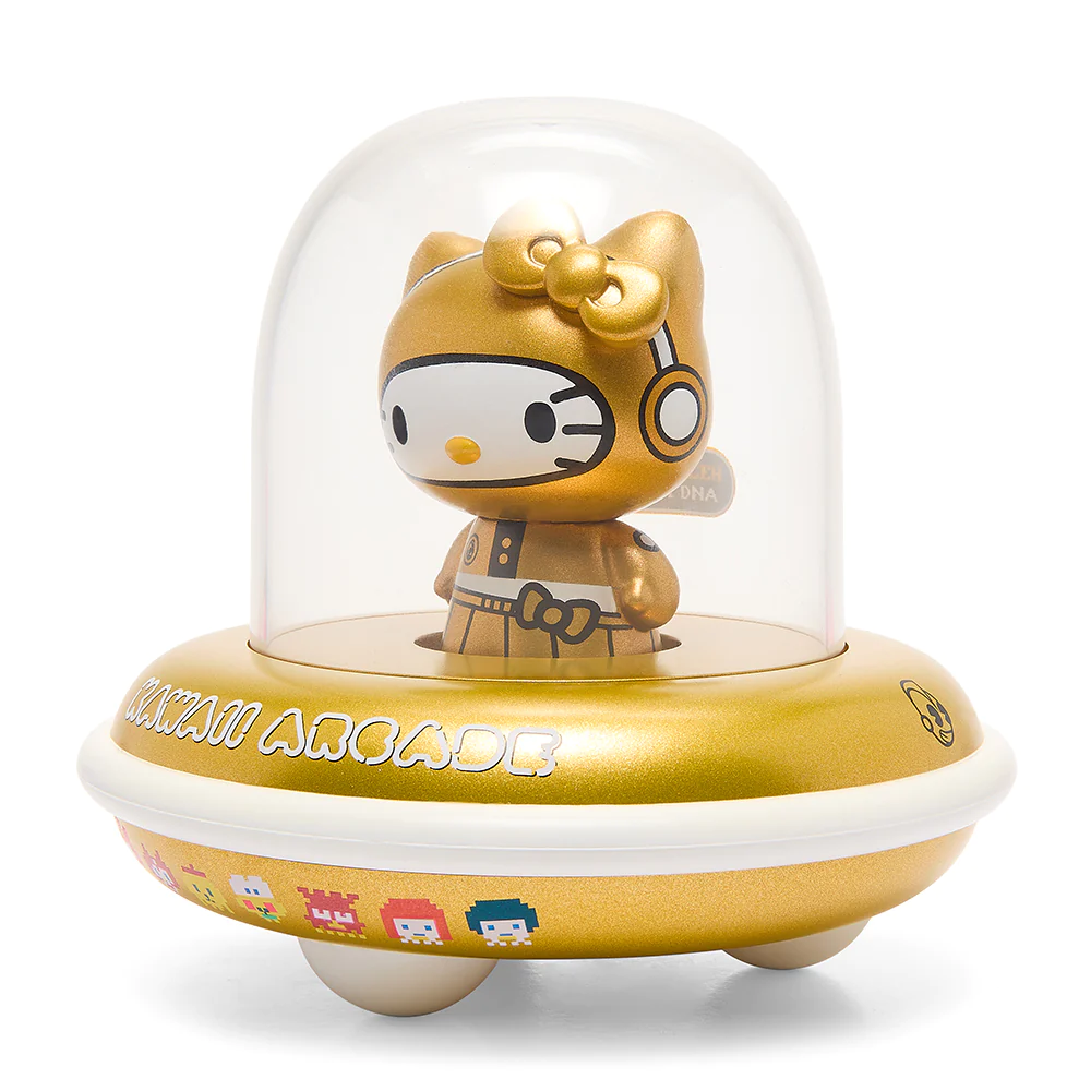 Sanrio Characters - Badtz-Maru - Hasunoue Keroppi - Hello Kitty - Kiki - Kuromi - Lala - My Melody - Pompompurin - kidrobot x Sanrio - UFO, White and Gold Edition (Kidrobot) photo 12