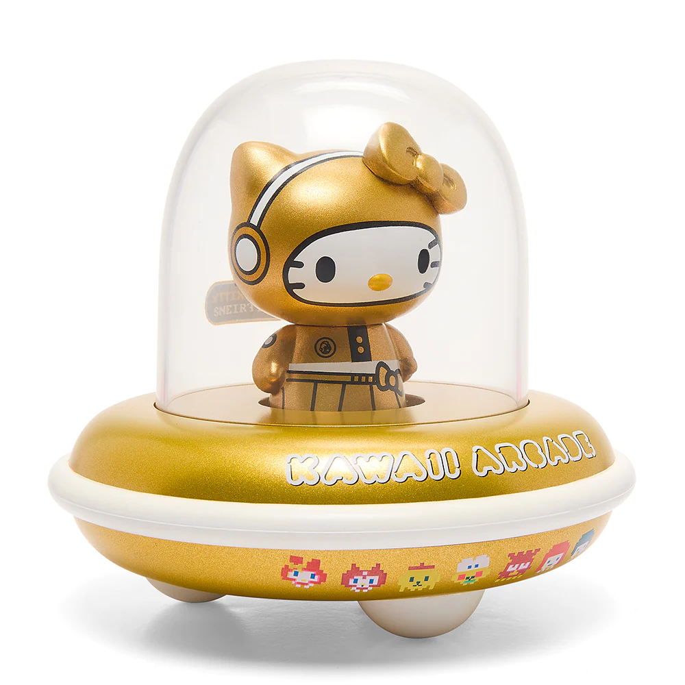 Sanrio Characters - Badtz-Maru - Hasunoue Keroppi - Hello Kitty - Kiki - Kuromi - Lala - My Melody - Pompompurin - kidrobot x Sanrio - UFO, White and Gold Edition (Kidrobot) photo 14