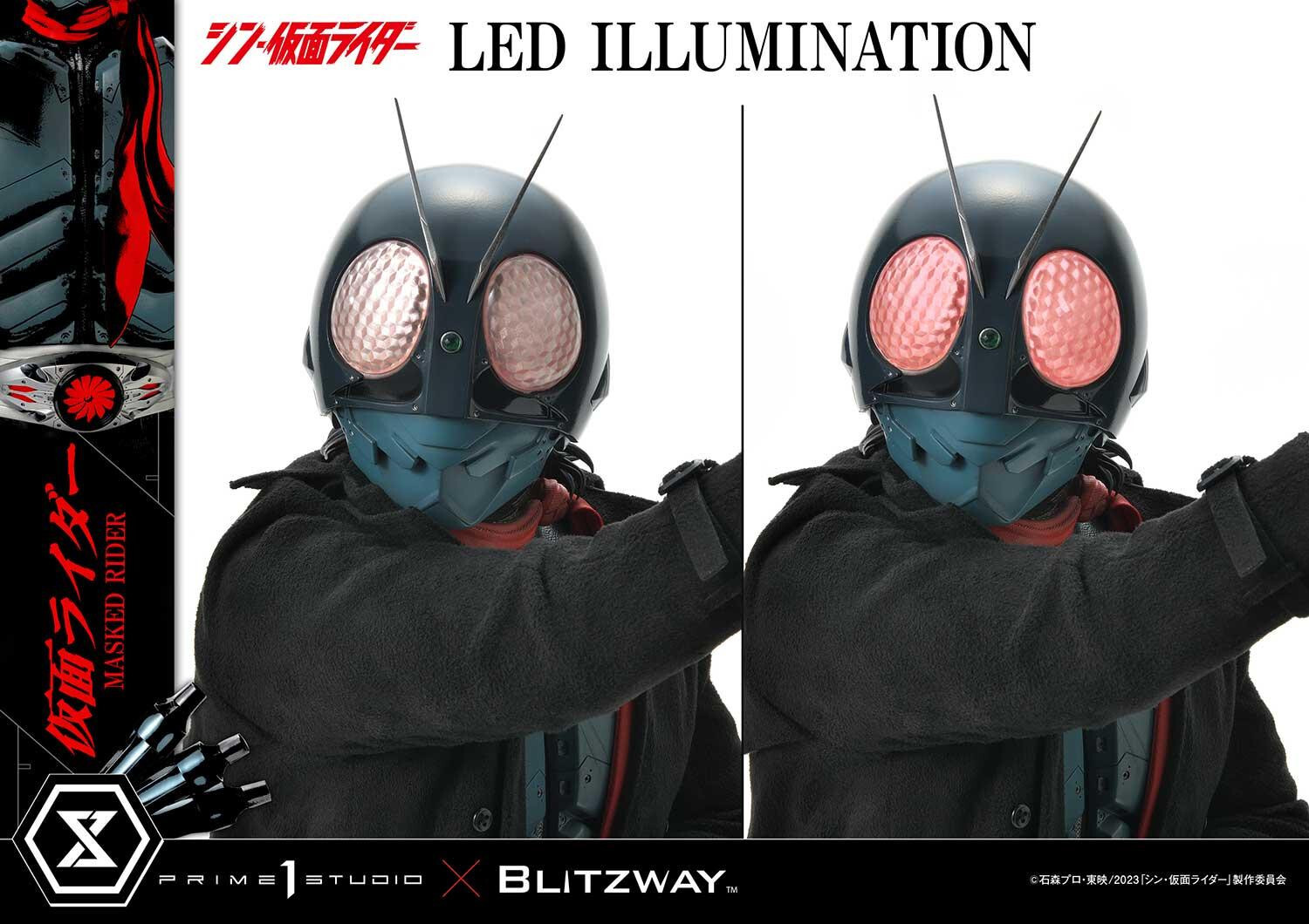 Shin Kamen Rider - Kamen Rider - Premium Masterline (PMSKR-01) - 1/4 (Blitzway, Prime 1 Studio) photo 68