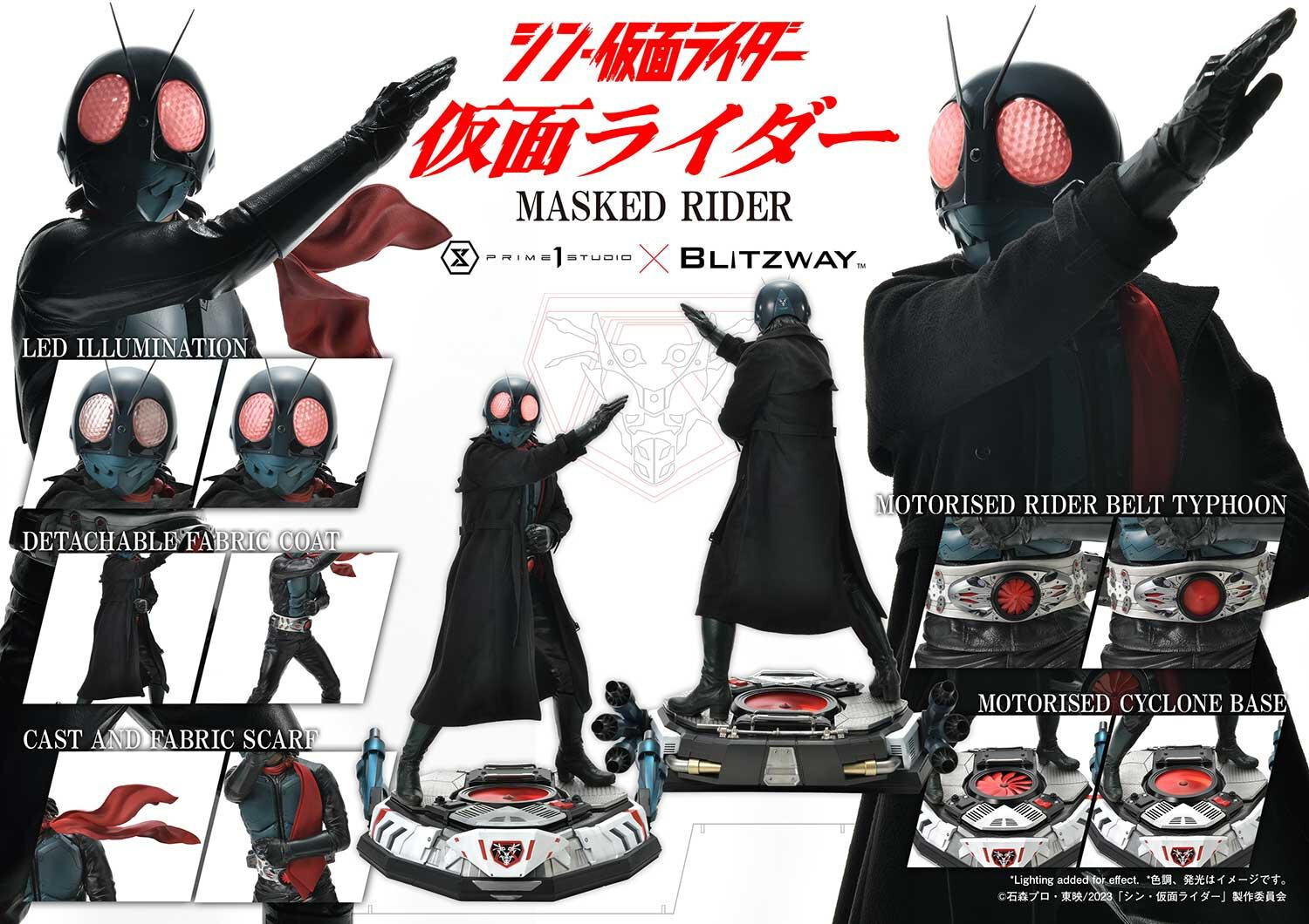 Shin Kamen Rider - Kamen Rider - Premium Masterline (PMSKR-01) - 1/4 (Blitzway, Prime 1 Studio) photo 69