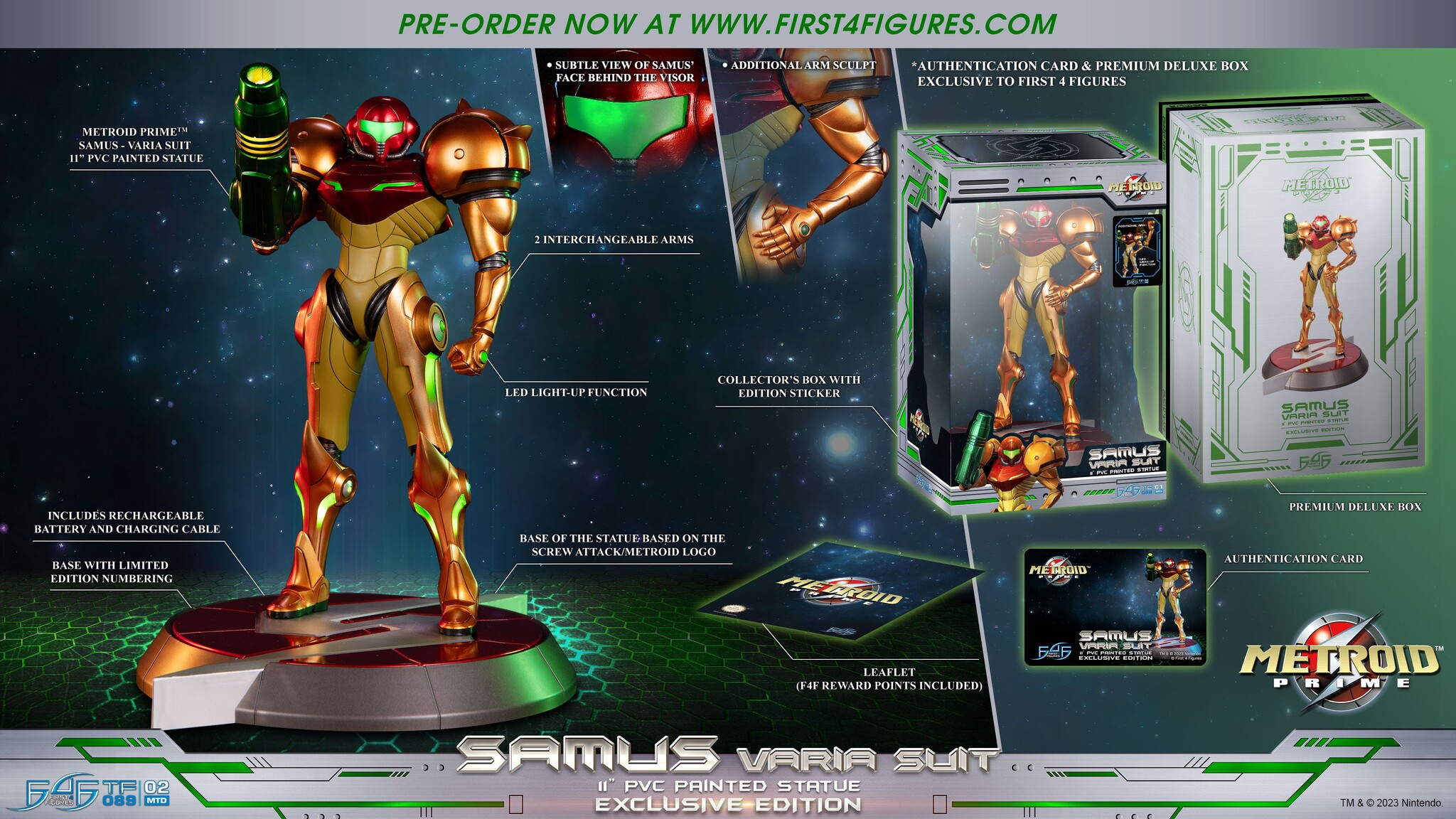 Metroid Prime - Samus Aran - True Form  (TF089|02MTD) - Collector's Edition, Varia Suit (First 4 Figures)