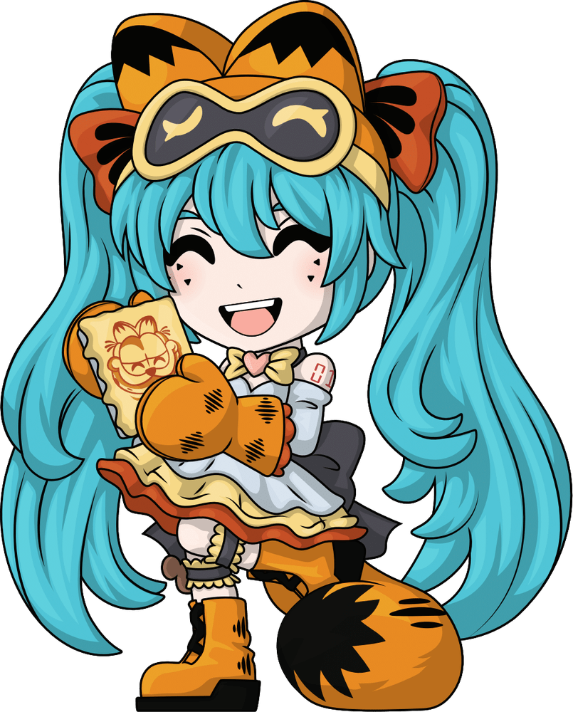 Garfield - Piapro Characters - Hatsune Miku - Garfield x Youtooz - Hatsune Miku x Youtooz - Youtooz  (#534) (Youtooz)