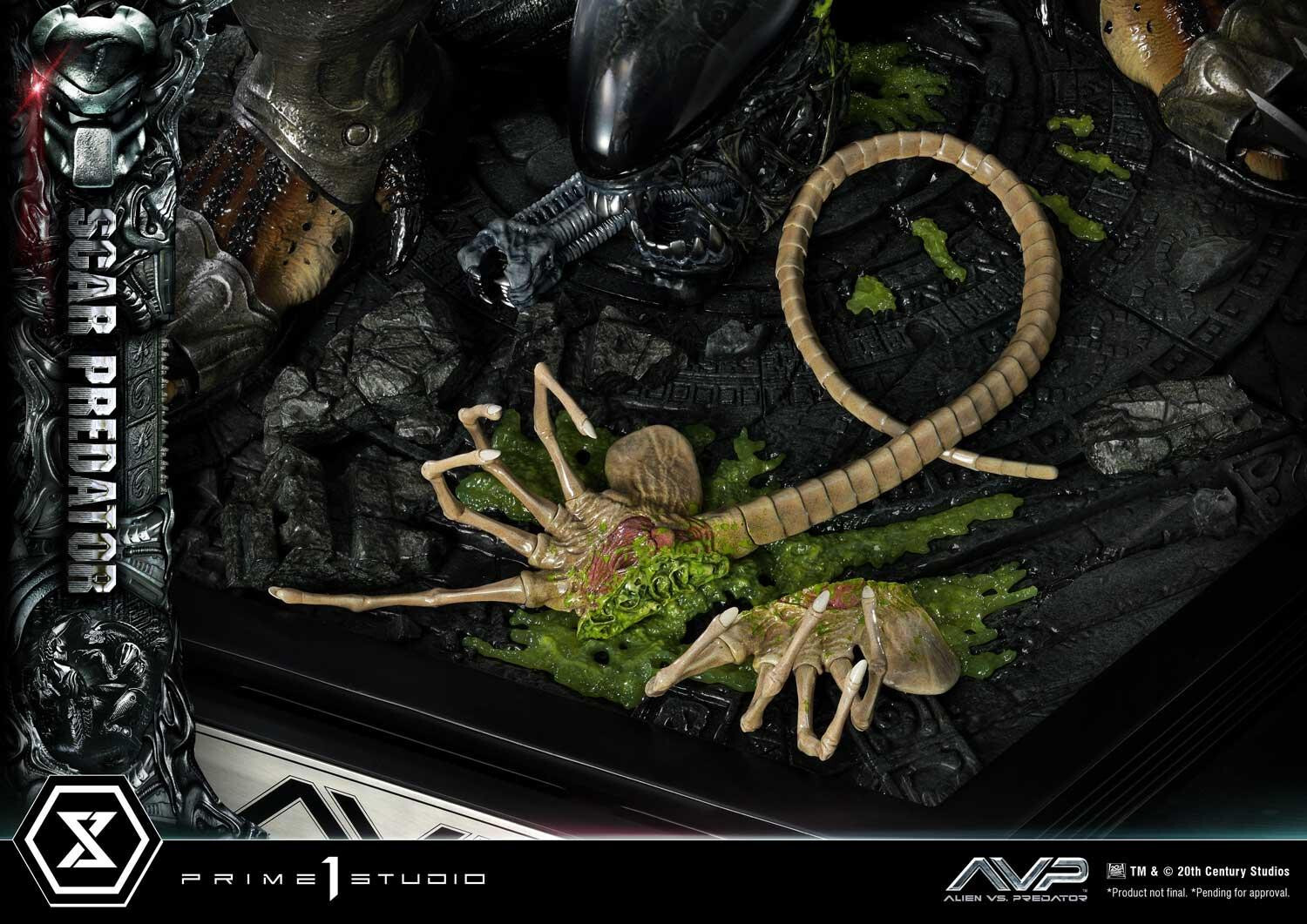 Alien Vs Predator - Alien Warrior - Facehugger - Scar Predator - Museum Masterline Series  (MMPR-04DX) - 1/3 - DX Version (Prime 1 Studio) photo 3