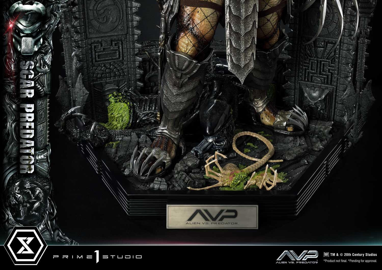 Alien Vs Predator - Alien Warrior - Facehugger - Scar Predator - Museum Masterline Series  (MMPR-04DX) - 1/3 - DX Version (Prime 1 Studio) photo 6