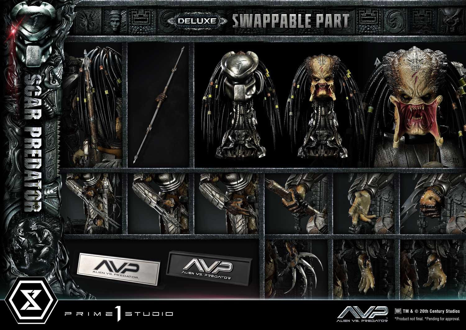Alien Vs Predator - Alien Warrior - Facehugger - Scar Predator - Museum Masterline Series  (MMPR-04DX) - 1/3 - DX Version (Prime 1 Studio) photo 32
