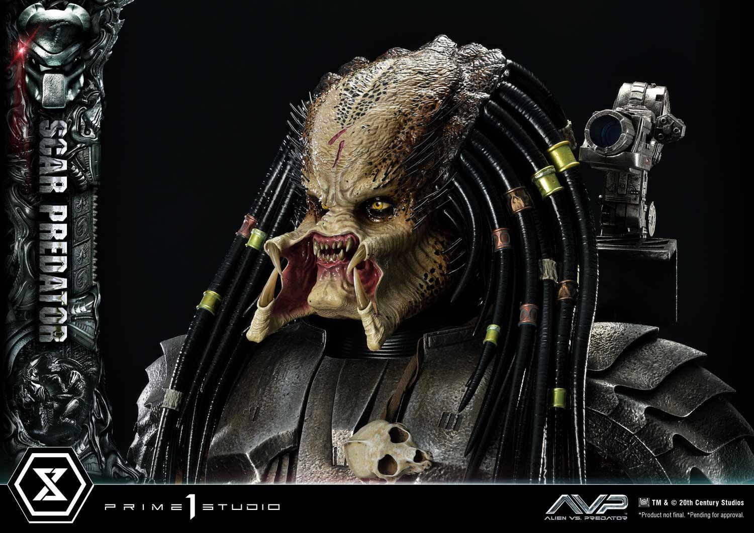 Alien Vs Predator - Alien Warrior - Facehugger - Scar Predator - Museum Masterline Series  (MMPR-04DX) - 1/3 - DX Version (Prime 1 Studio) photo 49