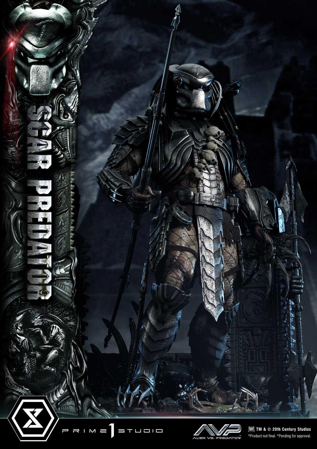 Alien Vs Predator - Alien Warrior - Facehugger - Scar Predator - Museum Masterline Series  (MMPR-04DX) - 1/3 - DX Version (Prime 1 Studio) photo 62