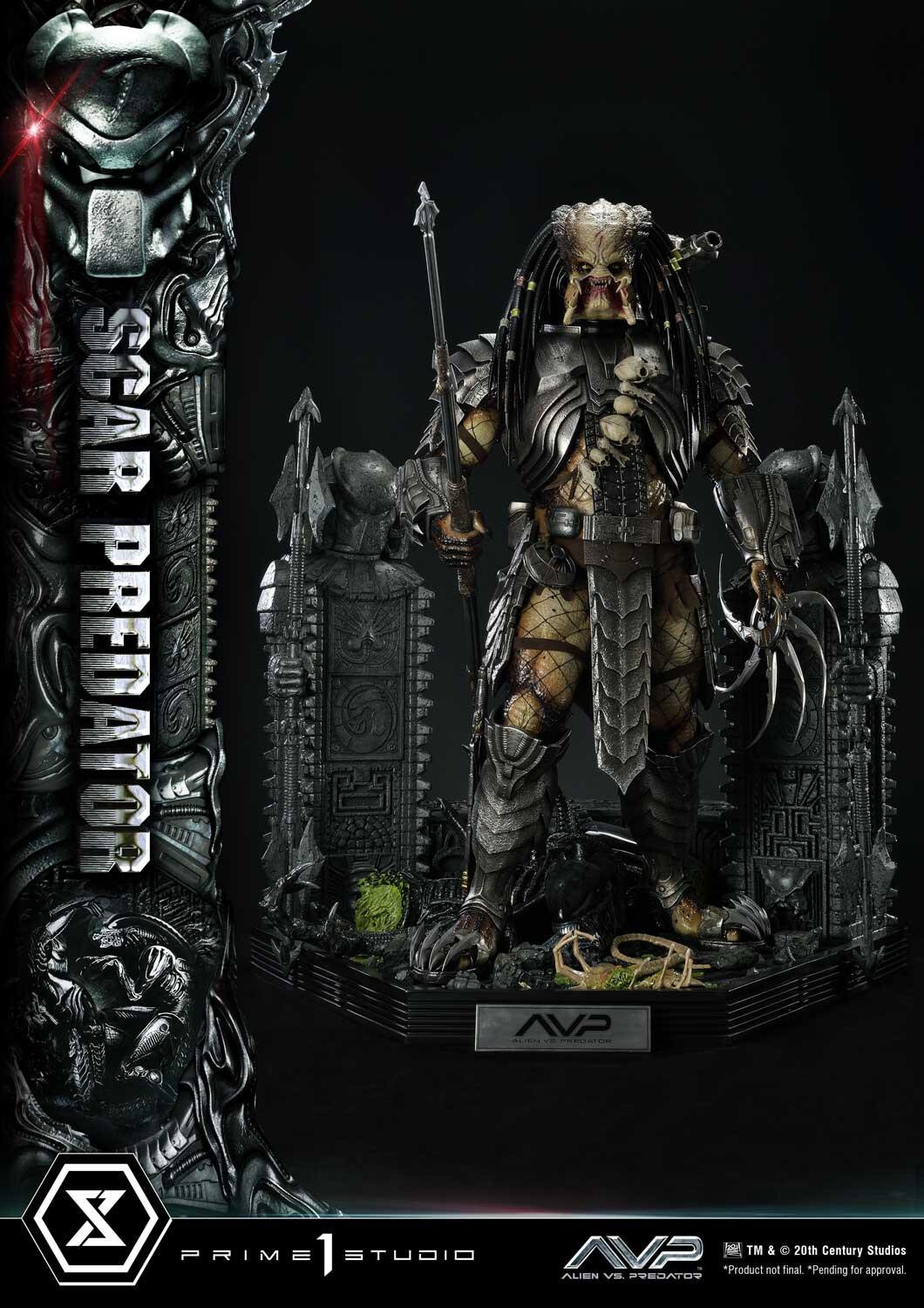 Alien Vs Predator - Alien Warrior - Facehugger - Scar Predator - Museum Masterline Series  (MMPR-04DX) - 1/3 - DX Version (Prime 1 Studio) photo 66