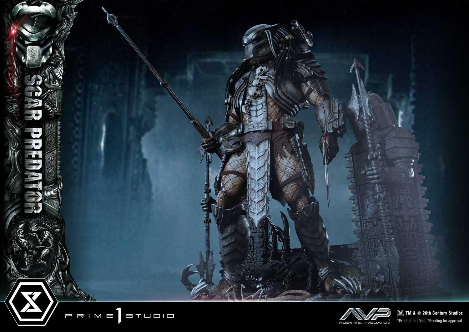 Alien Vs Predator - Alien Warrior - Facehugger - Scar Predator - Museum Masterline Series  (MMPR-04DX) - 1/3 - DX Version (Prime 1 Studio) photo 82