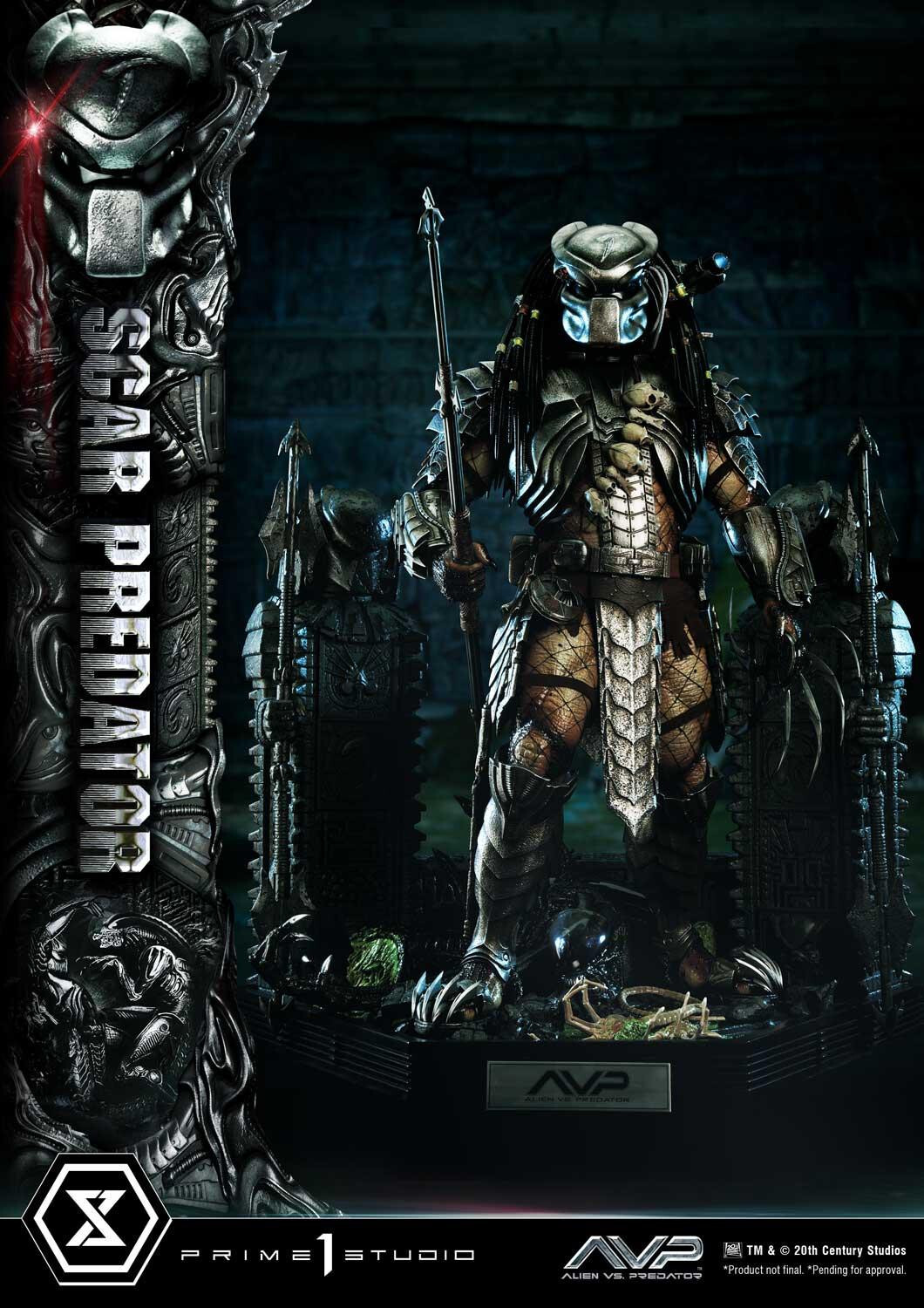 Alien Vs Predator - Alien Warrior - Facehugger - Scar Predator - Museum Masterline Series  (MMPR-04DX) - 1/3 - DX Version (Prime 1 Studio) photo 88