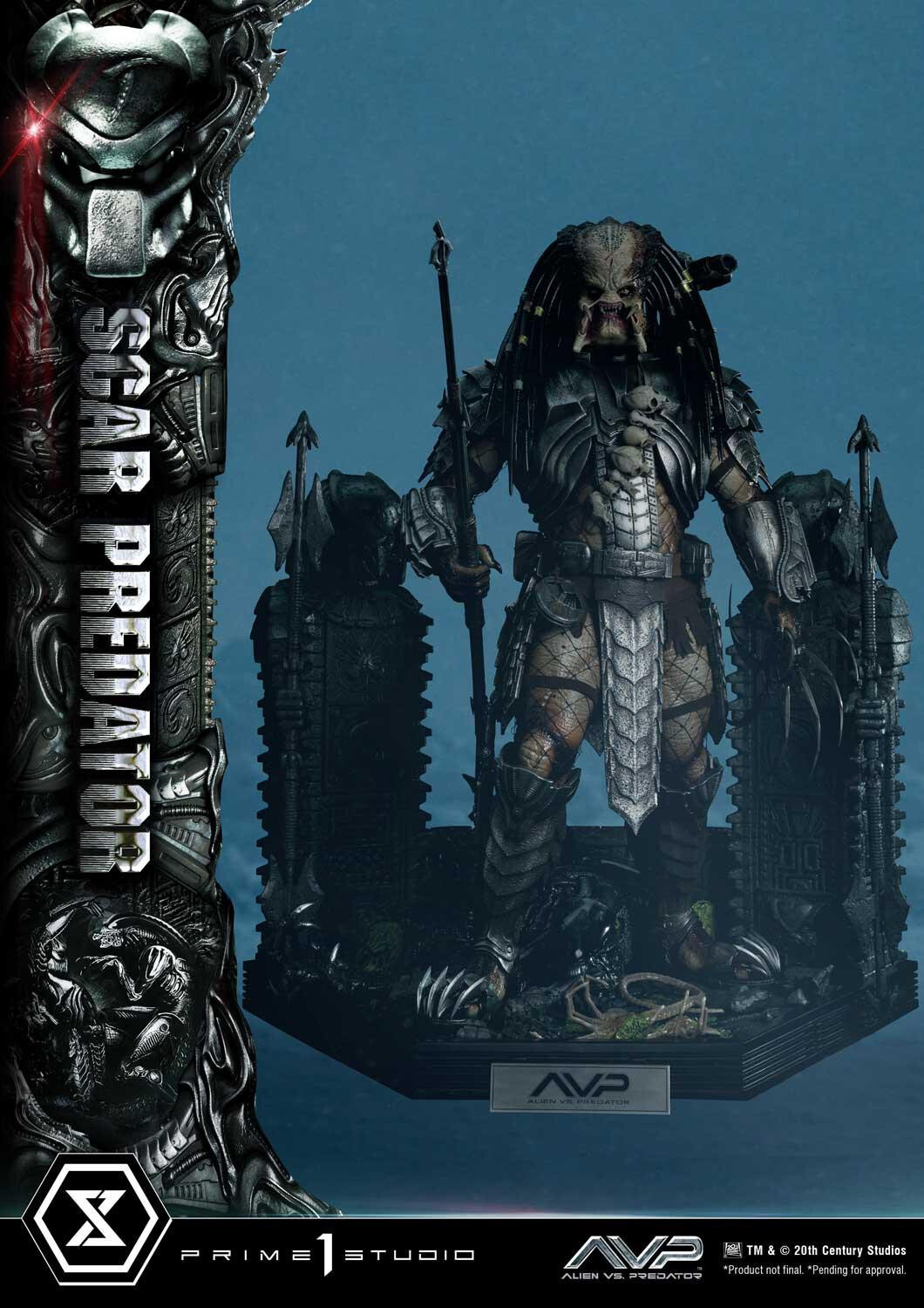 Alien Vs Predator - Alien Warrior - Facehugger - Scar Predator - Museum Masterline Series  (MMPR-04DX) - 1/3 - DX Version (Prime 1 Studio) photo 99