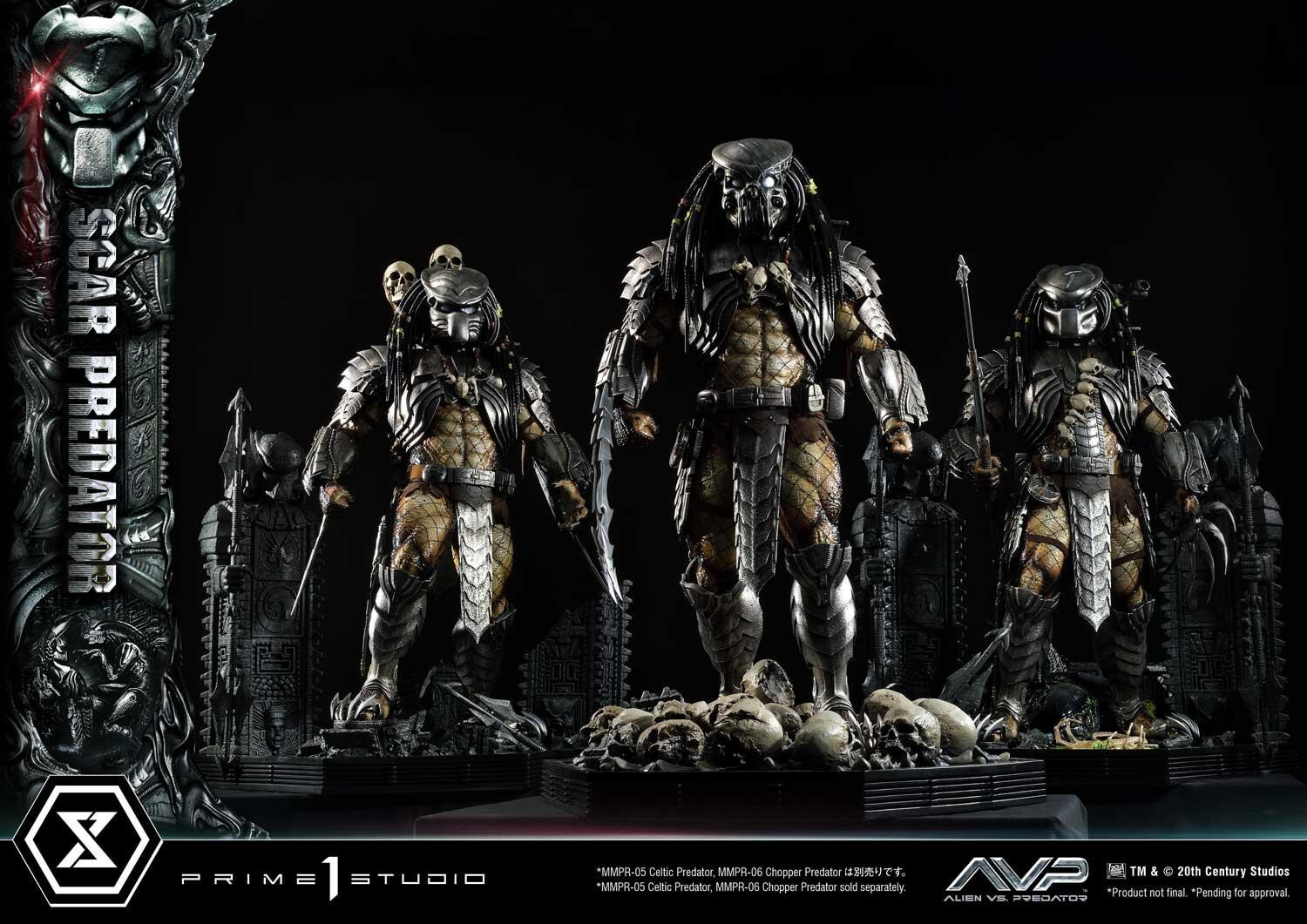 Alien Vs Predator - Alien Warrior - Facehugger - Scar Predator - Museum Masterline Series  (MMPR-04DXS) - 1/3 - DX Bonus Version (Prime 1 Studio) photo 42