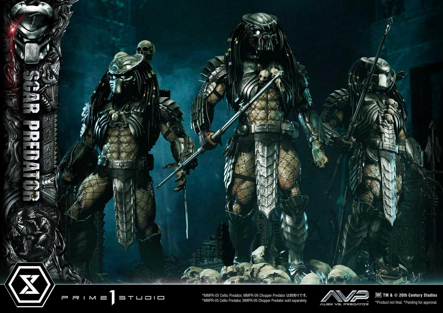Alien Vs Predator - Alien Warrior - Facehugger - Scar Predator - Museum Masterline Series  (MMPR-04DXS) - 1/3 - DX Bonus Version (Prime 1 Studio) photo 43