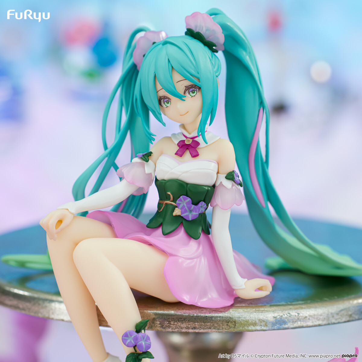 Piapro Characters - Hatsune Miku - Flower Fairy - Noodle Stopper Figure - Asagao, Pink ver. (FuRyu) photo 3