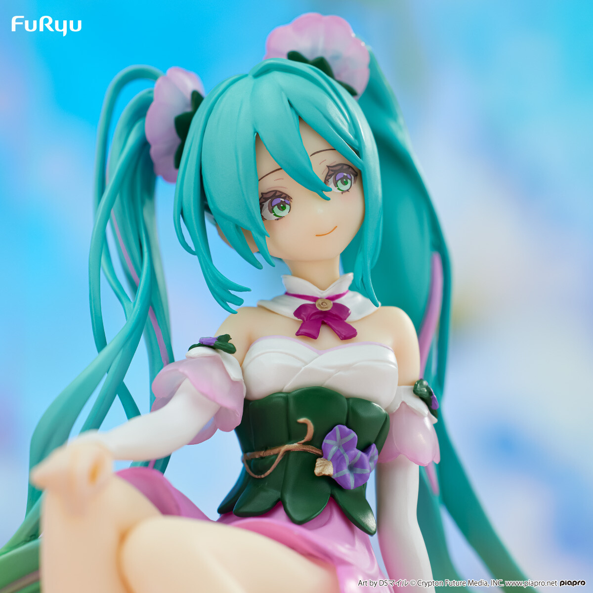 Piapro Characters - Hatsune Miku - Flower Fairy - Noodle Stopper Figure - Asagao, Pink ver. (FuRyu) photo 5