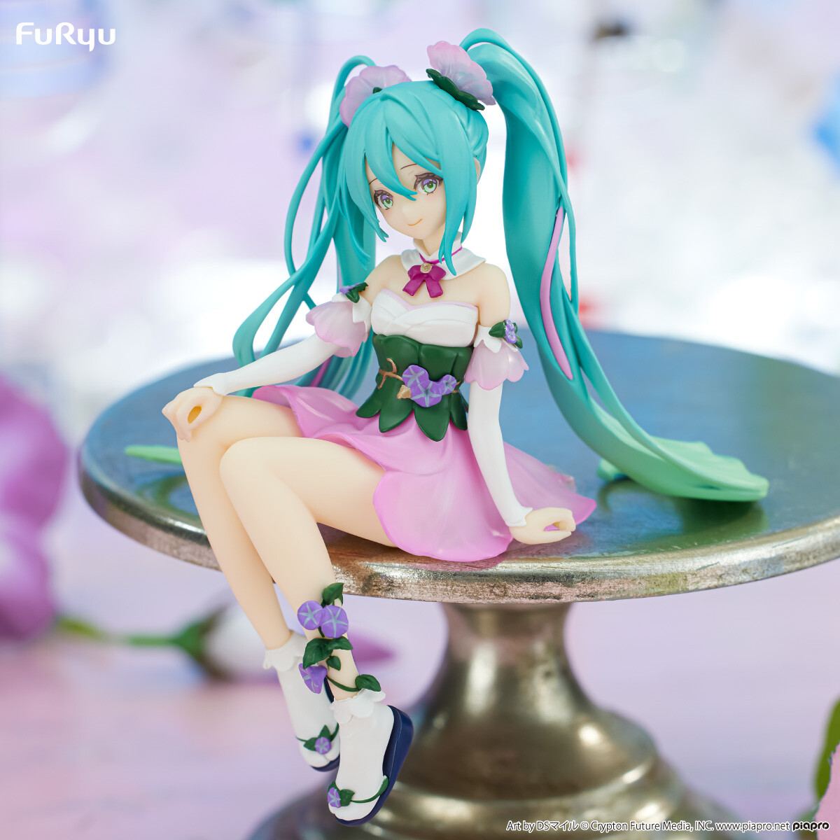 Piapro Characters - Hatsune Miku - Flower Fairy - Noodle Stopper Figure - Asagao, Pink ver. (FuRyu) photo 6