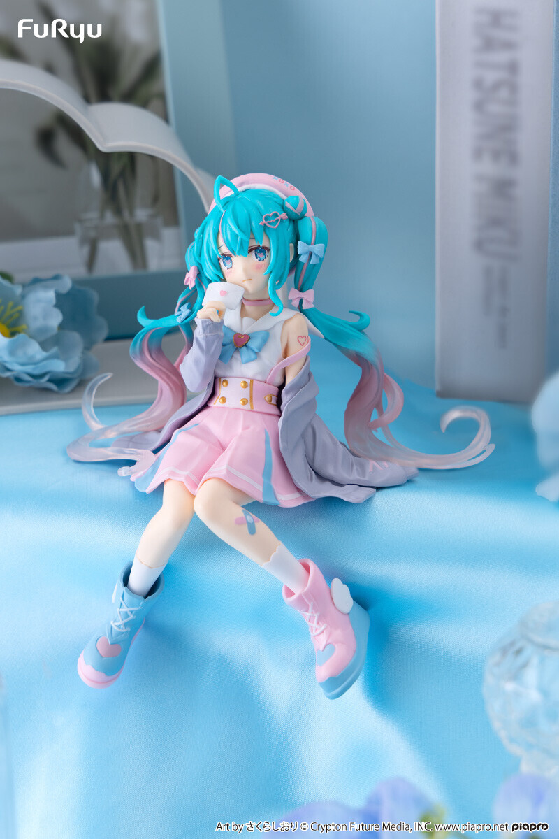 Piapro Characters - Hatsune Miku - Noodle Stopper Figure - Koisuru Sailor Fuku, Gray ver. (FuRyu) photo 2