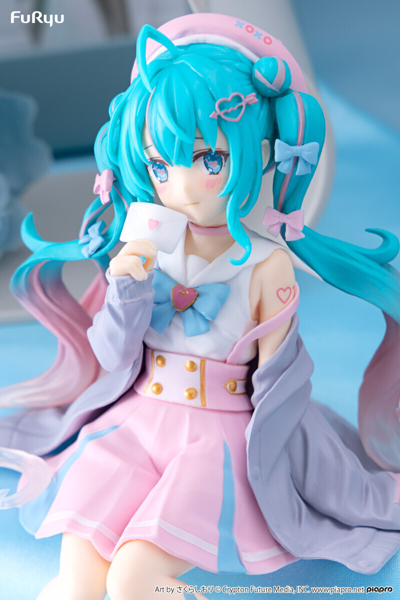 Piapro Characters - Hatsune Miku - Noodle Stopper Figure - Koisuru Sailor Fuku, Gray ver. (FuRyu) photo 3