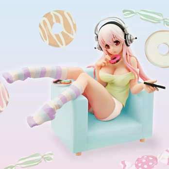 SoniComi (Super Sonico) - Sonico - Seikatsu Micchaku Shuzai Special Figure - Sweets Time Sherbet ver. (FuRyu)