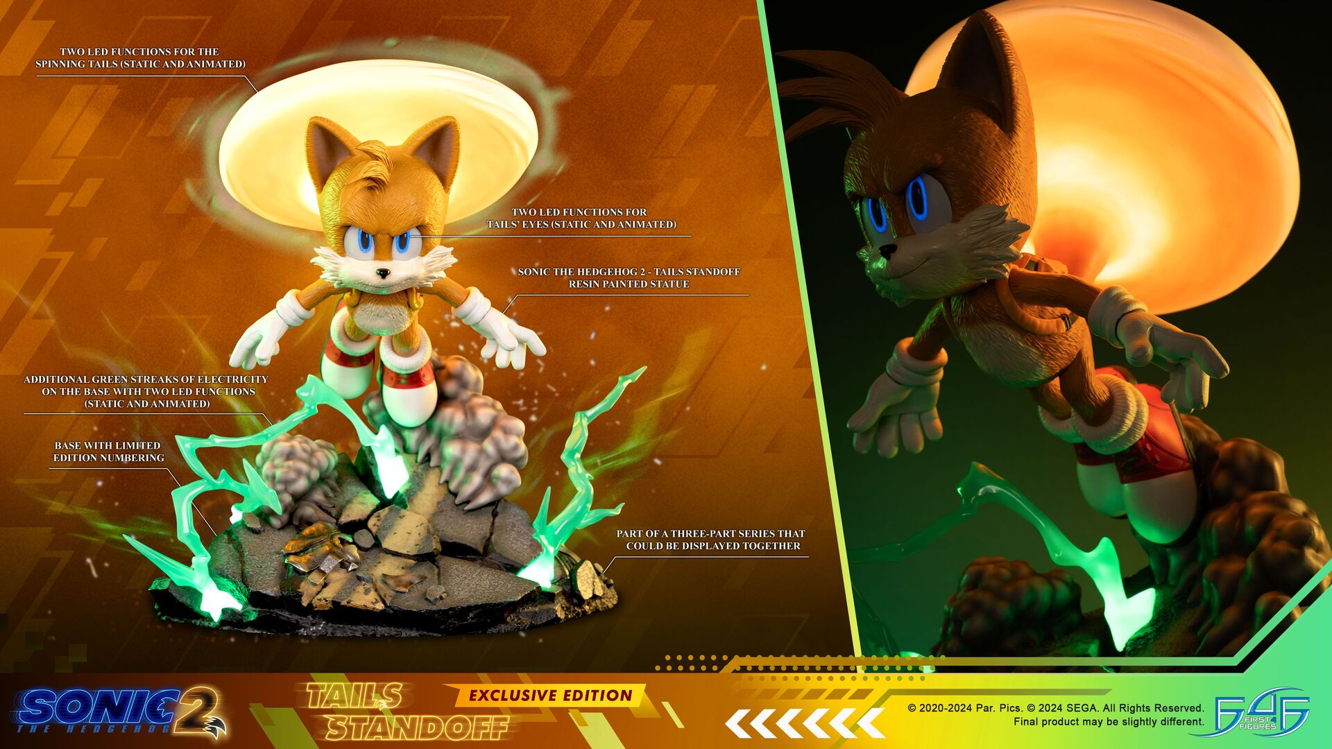 Sonic the Hedgehog 2 - Miles "Tails" Prower - Exclusive Edition, Standoff (First 4 Figures) photo 21