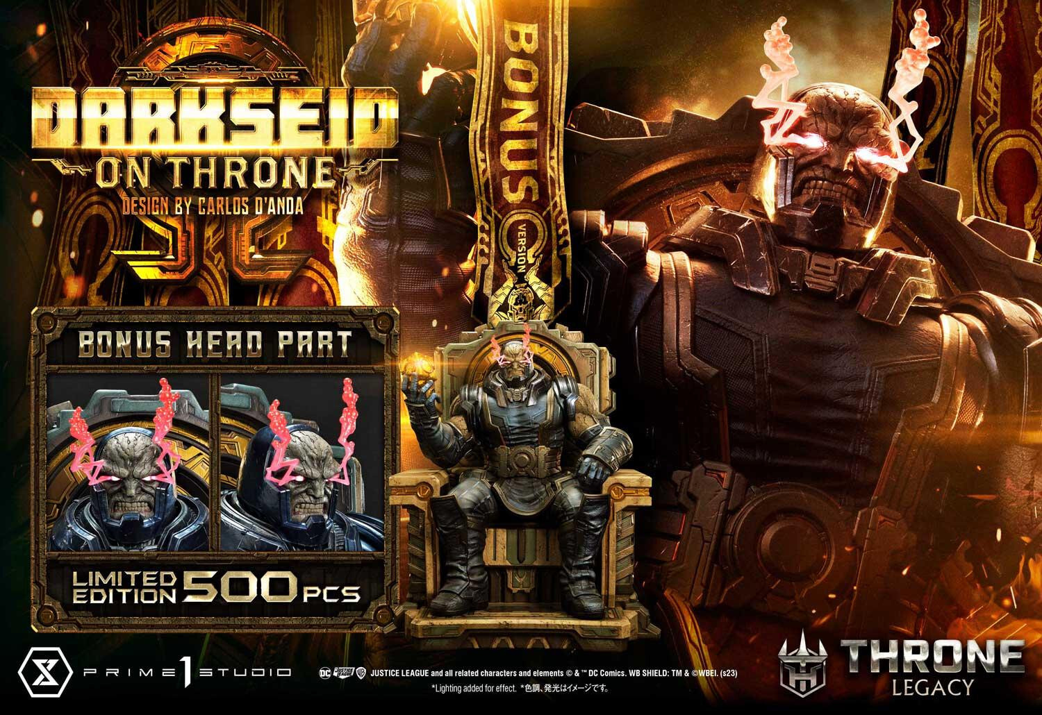 Justice League - Darkseid - Throne Legacy  (TLCDC-03DXS) - 1/4 - On Throne, DX Bonus Version (Prime 1 Studio) photo 28