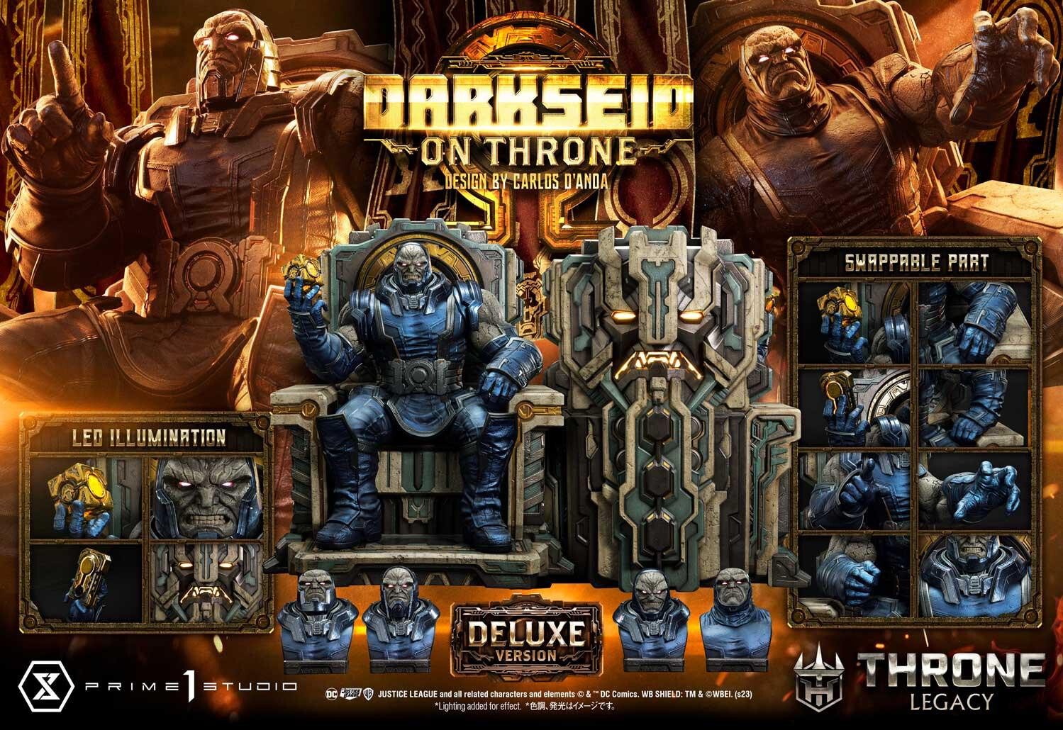 Justice League - Darkseid - Throne Legacy  (TLCDC-03DXS) - 1/4 - On Throne, DX Bonus Version (Prime 1 Studio) photo 84