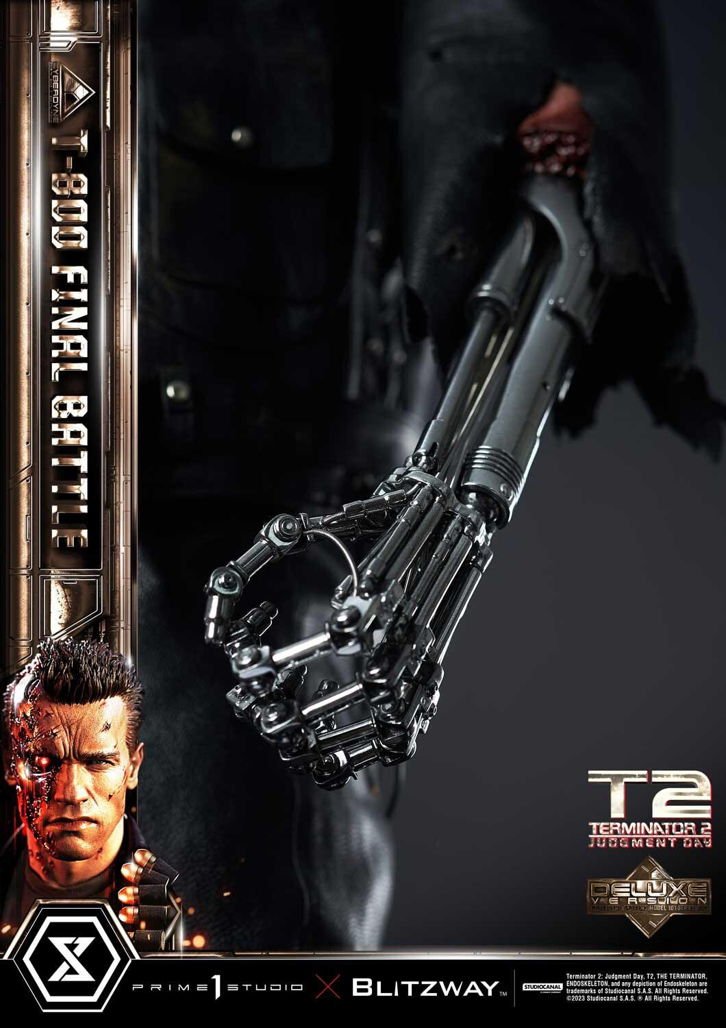 Terminator 2: Judgment Day - T-800 - Museum Masterline Series (MMT2-02DX) - 1/3 - DX Version, Final Battle (Blitzway, Prime 1 Studio) photo 2