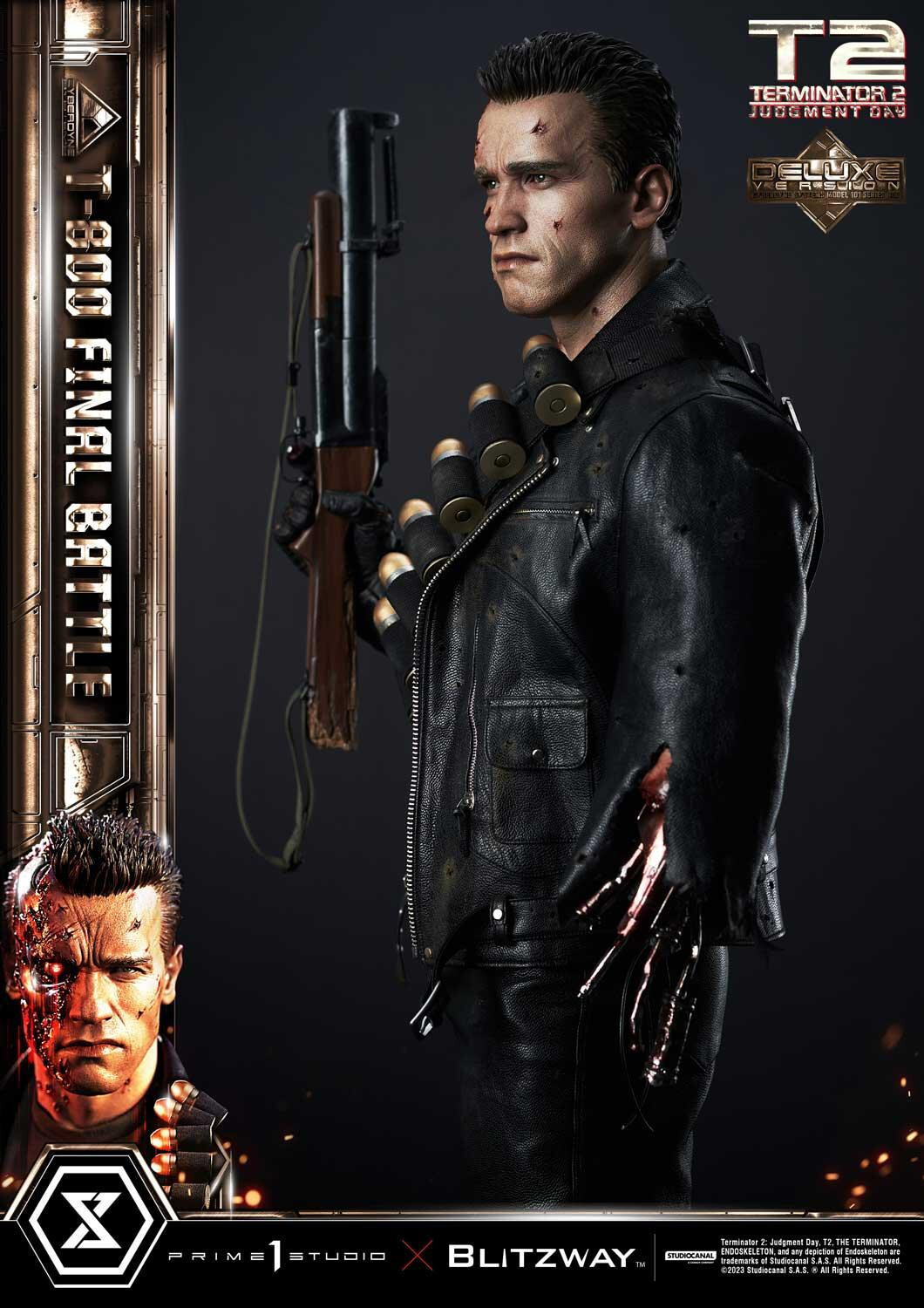 Terminator 2: Judgment Day - T-800 - Museum Masterline Series (MMT2-02DX) - 1/3 - DX Version, Final Battle (Blitzway, Prime 1 Studio) photo 5