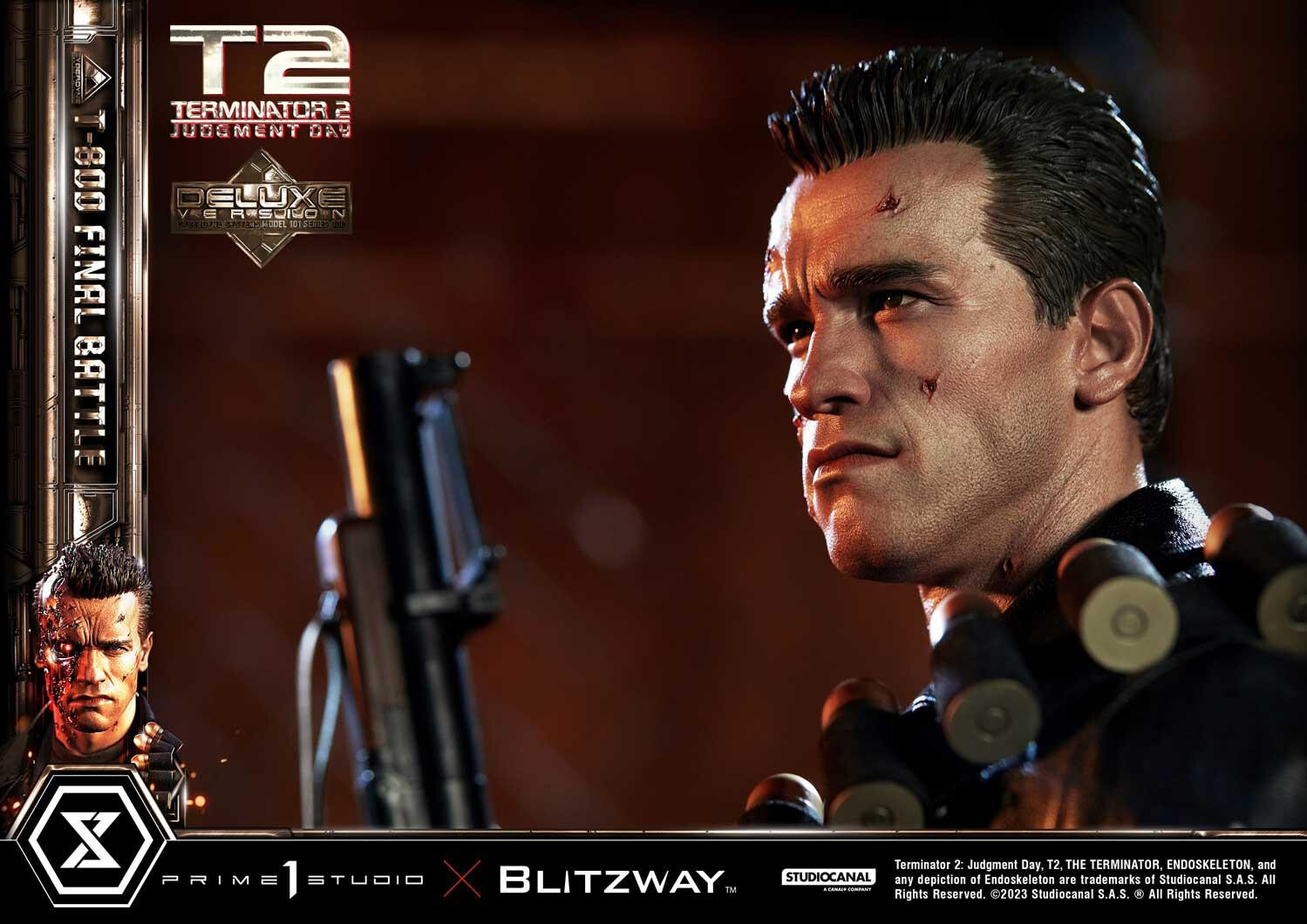 Terminator 2: Judgment Day - T-800 - Museum Masterline Series (MMT2-02DX) - 1/3 - DX Version, Final Battle (Blitzway, Prime 1 Studio) photo 6